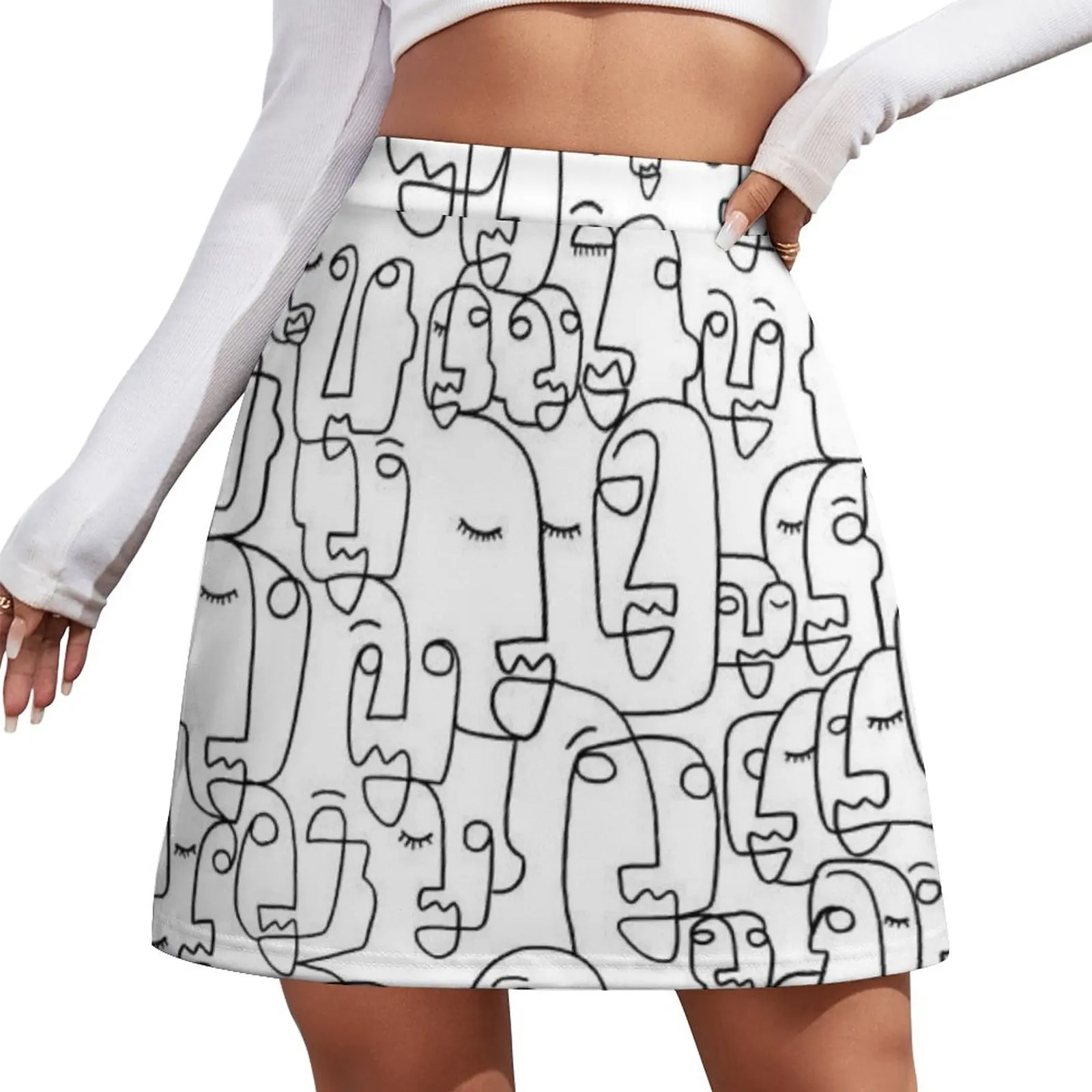 Faces Mini Skirt short skirt for women clothing women summer 2023 kawaii skirt 90s vintage clothes