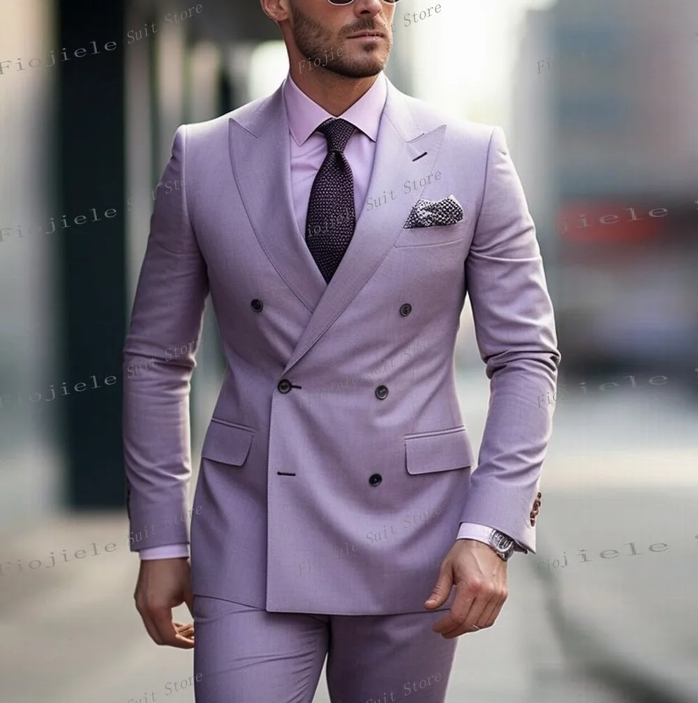 Formal Business Men Suit Army Green Tuxedos Groom Groomsman Wedding Party Prom 2 Piece Set Blazer Pants