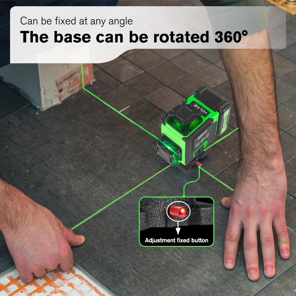16 Lines Laser Level APP Remote Control Horizontal Vertical Levels Machine Power