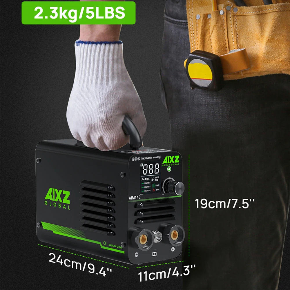AIXZ AIM145 Portable Welding Machine 220V LIFT TIG/MMA Welder Support Spool Gun Multi-Purpose Soldering Tool for Home Use