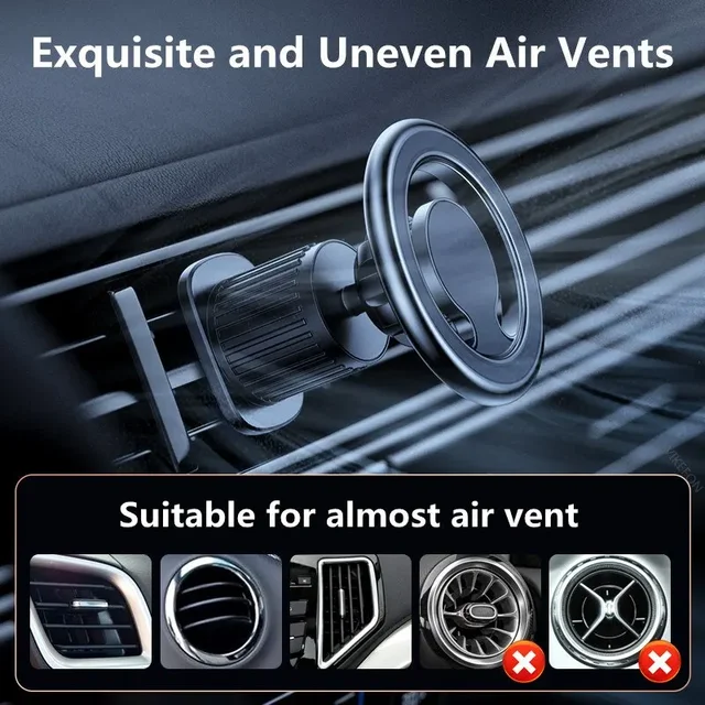 Magnetic Car Phone Holder Stand Magnet Car Mount Support GPS Mobile Bracket in Car For Macsafe iPhone 15 14 13 12 Samsung Xiaomi 5