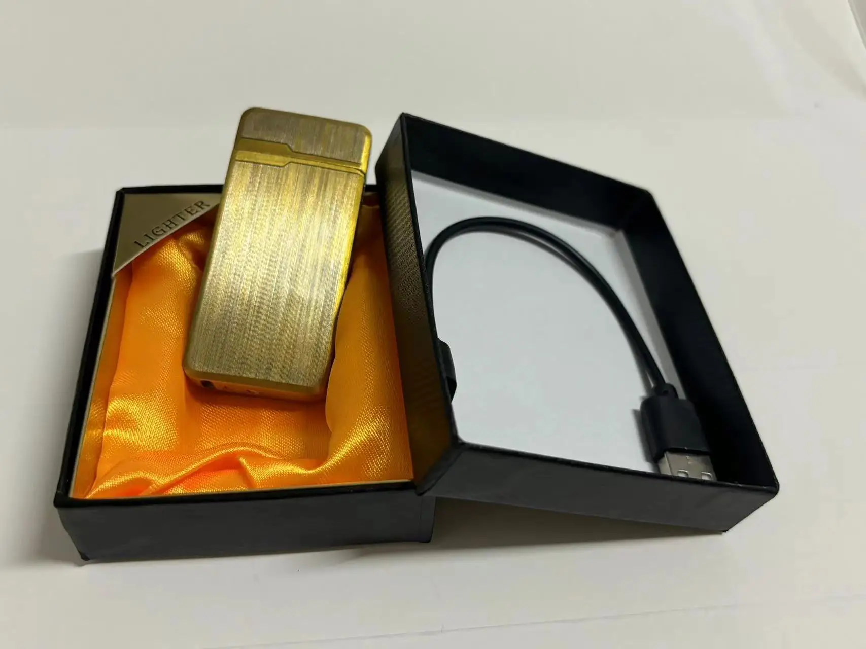 Gold brushed box