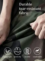 Women’s Lightweight Quick-Dry Camo Cargo Pants - Tapered Leg Elastic Drawstring Waistband Breathable Tactical Pants - Image 4