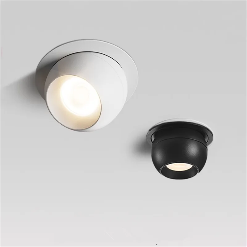 Enhanced Rotating LED Downlights - Anti-Glare COB Ceiling Lamp