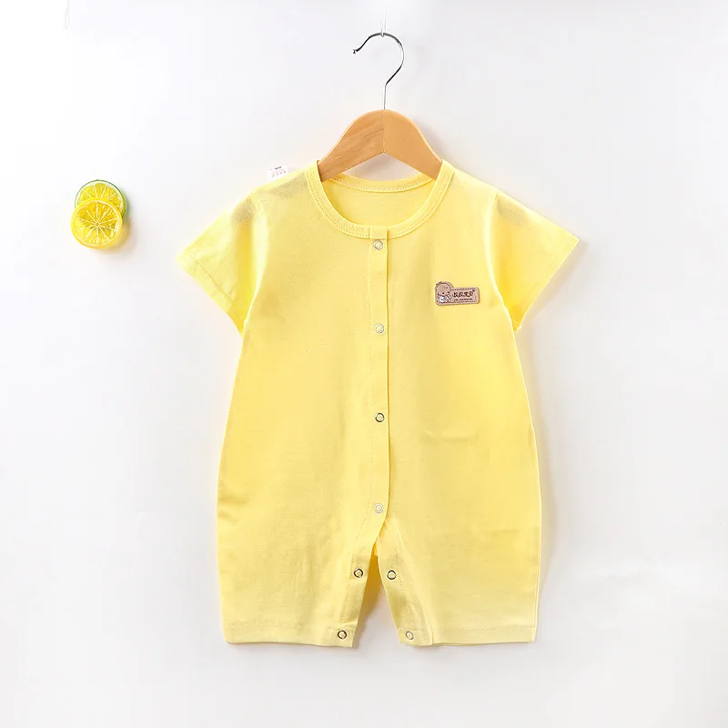 Summer Cartoon Baby Rompers Boys Girls Jumpsuits Newborn Short Sleeve Baby Climbing Clothes Infant Cotton Body Costumes Pajamas cool baby bodysuits	