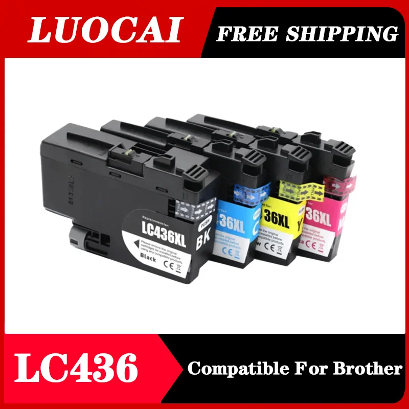 Compatible Ink Cartridge For Brother LC436 LC436XL MFC-J4340DW J4440DW J4540DW J5855DW J5955DW J6555DW J6955DW J6957DW Printer