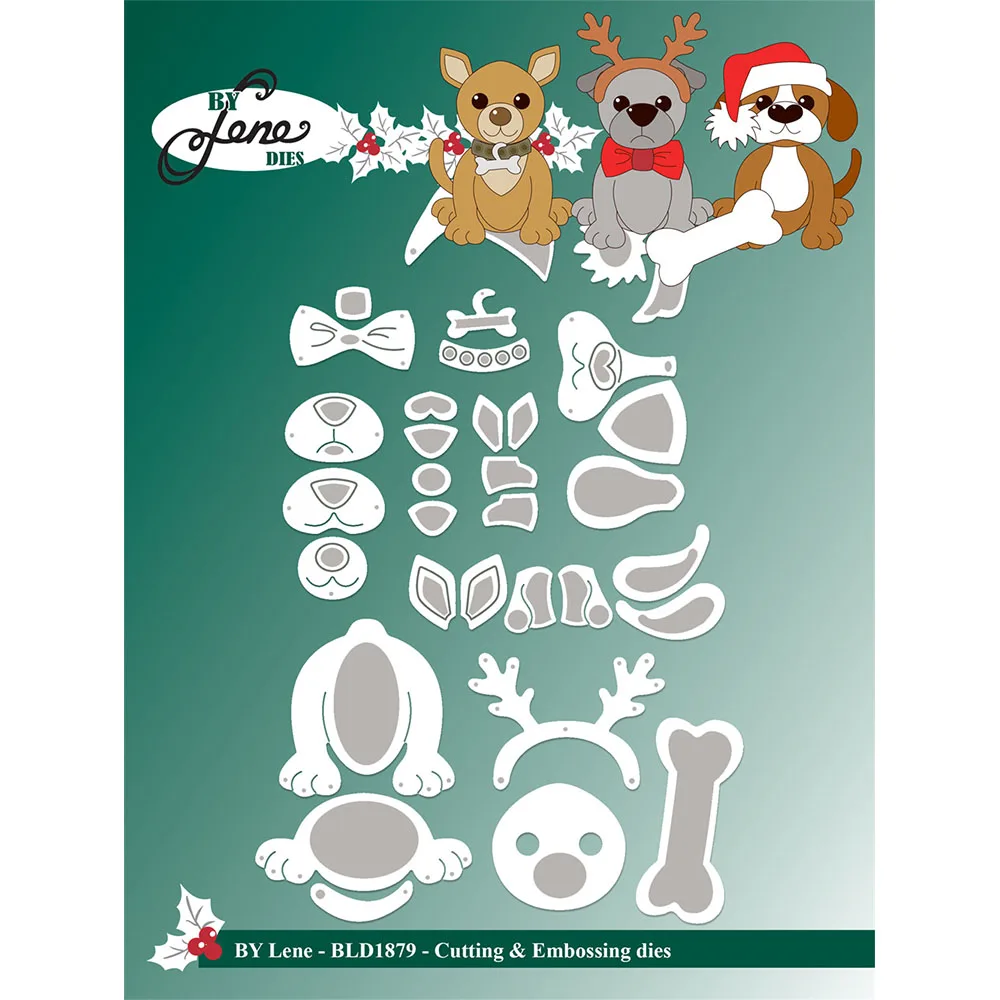Festive Mailbox Metal Cutting Dies for DIY Holiday Scrapbooking and Decorative Paper Crafting