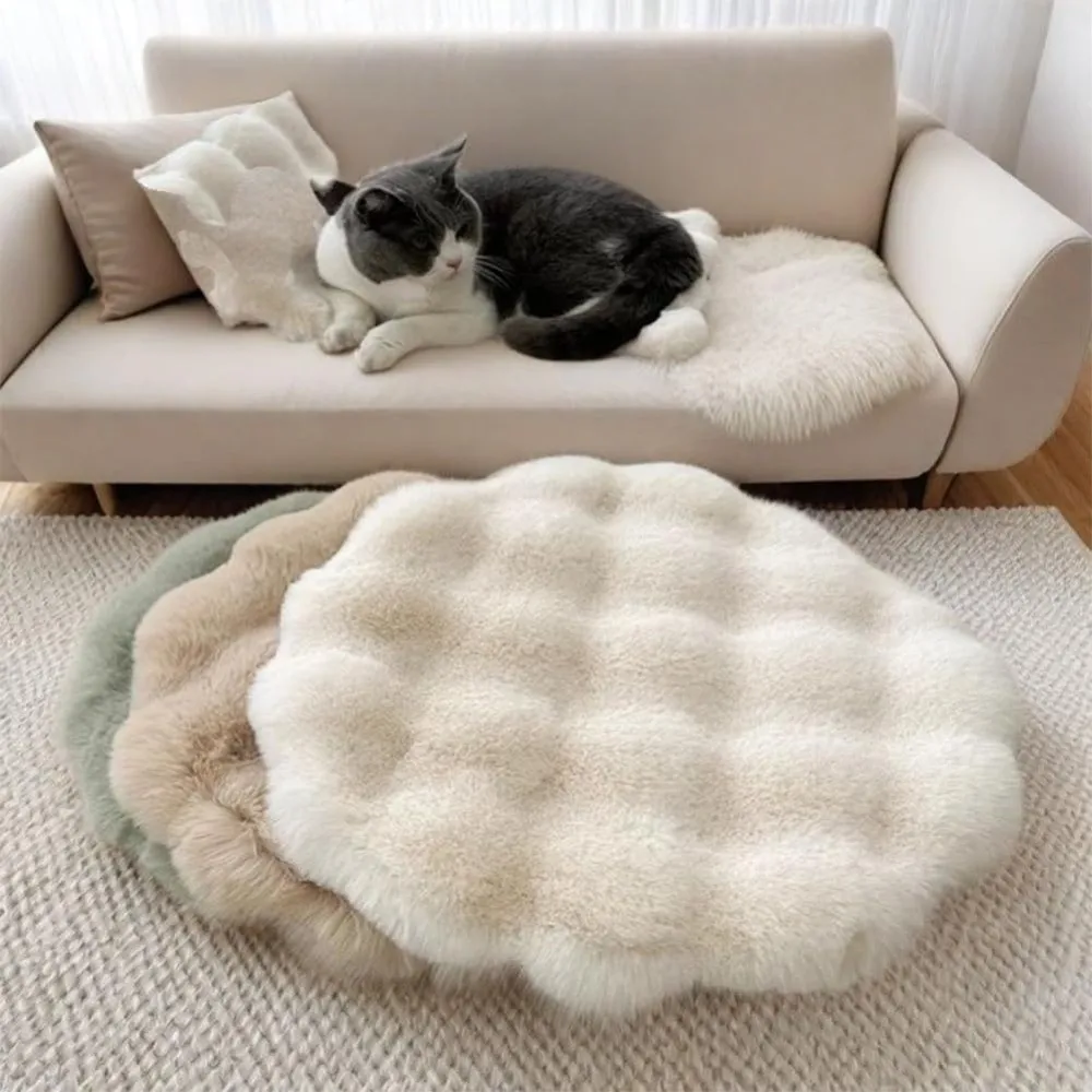 New Round Cat Mat Non-Slip Bottom Insulation Feature Pet Cushion Pad Washable Pet Blanket Dog Bed Sleeping Pads