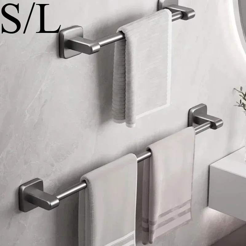 Bathroom Wall Mounted Towel Rack Towel Bar with Stainless Rack and Hand Holder Shower and Bath Towels Racks for Bathroom towel rack