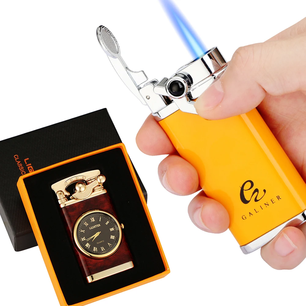 GALINER Metal 1 Torch Cigar Lighter Portable Blue Flame Jet Lighters