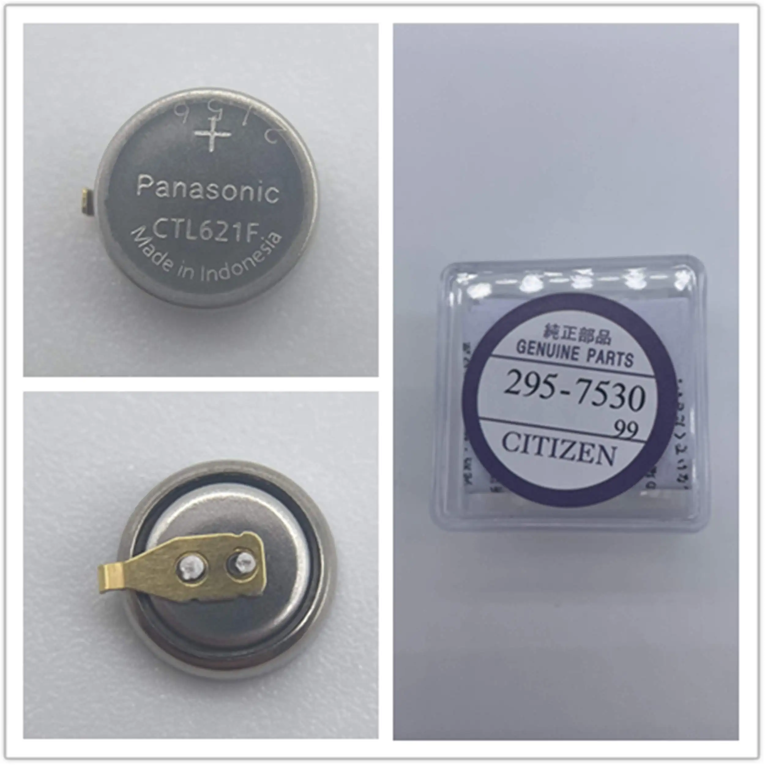 295-7530 Ctl621F 295-753 Orologio Batteria Luce Energia Cinetica Batteria Ricaricabile Radio Orologio Piede Corto