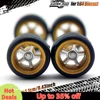 1/64 Model Car ABS Wheels with Rubber Tires Branches Refitting Parts for Diecast Hot Wheels Mainline Matchbox Tomica D:11mm 1Set 4