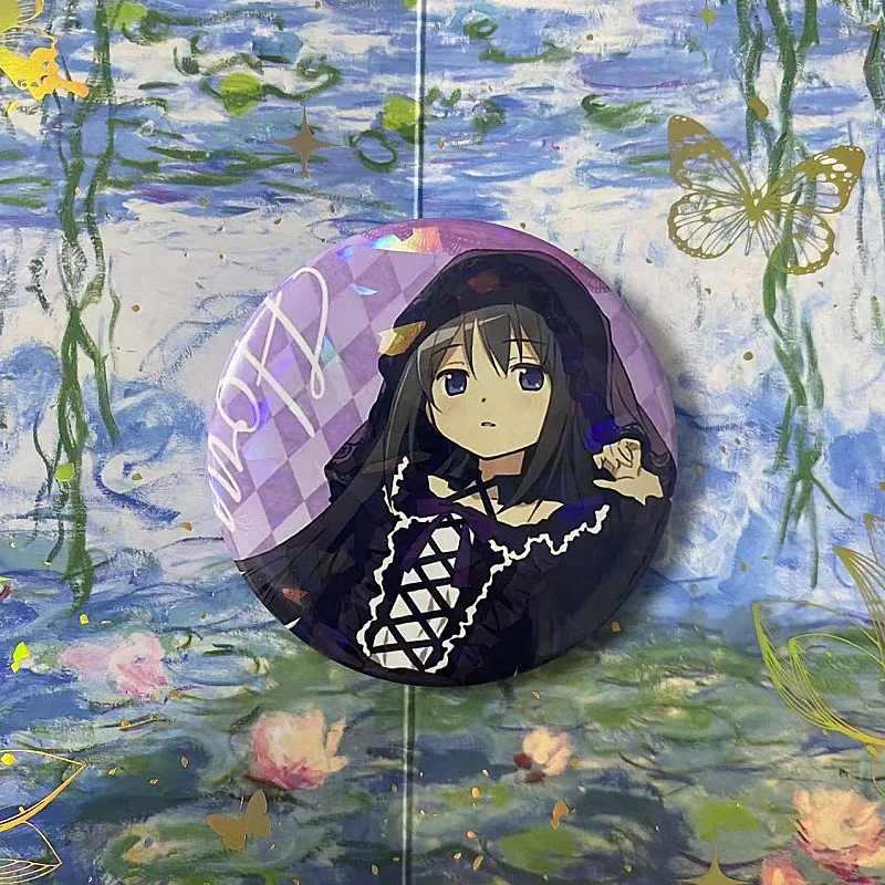 Фото Булавки Puella Magi Madoka Magica, броши, милые фигурки аниме, броши Homura Miki Sayaka, Значки для косплея, аксессуары для рюкзака, ювелирные изделия №3