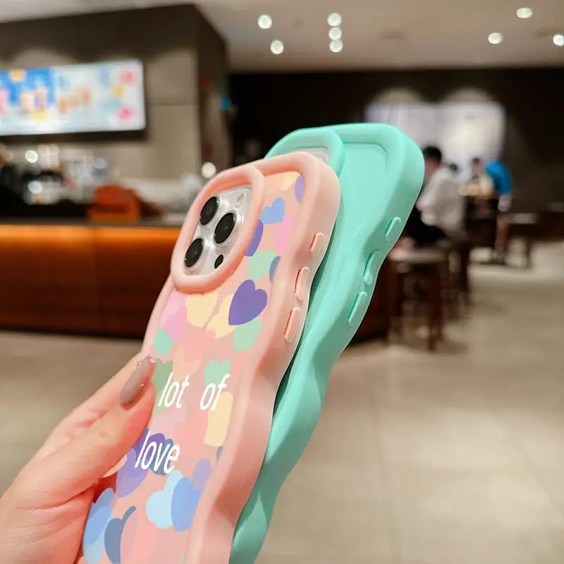 Love Heart Design Phone Case – Stylish and Durable Protection