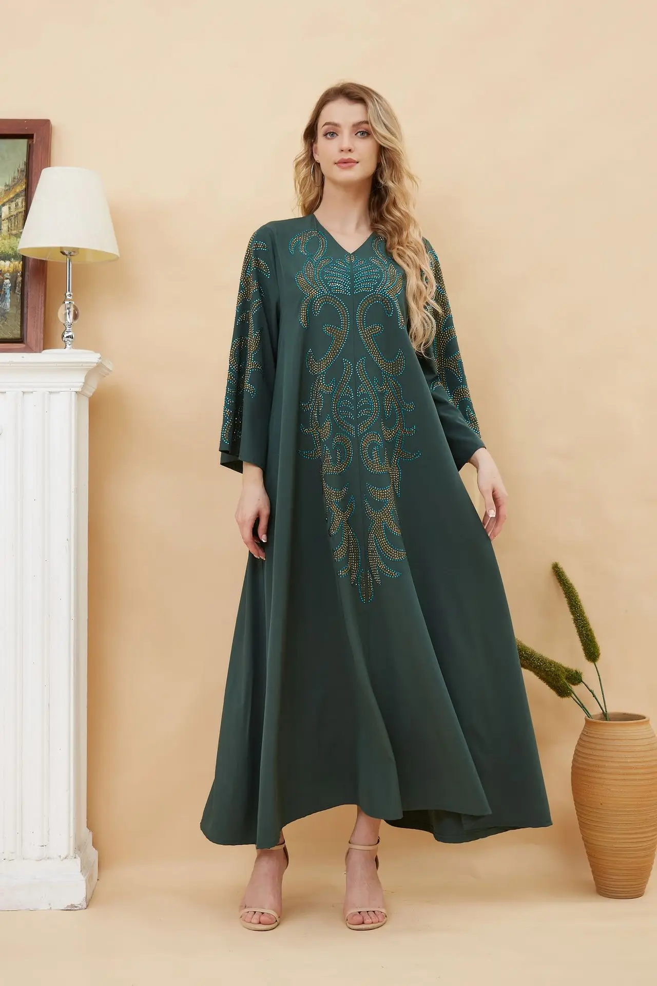 

Moroccan Ramadan Party Dresses Women Dubai Abaya Turkish Dress Eid Muslim Caftan Arabia Islamic Femme Kaftan Jalabiya Abayas