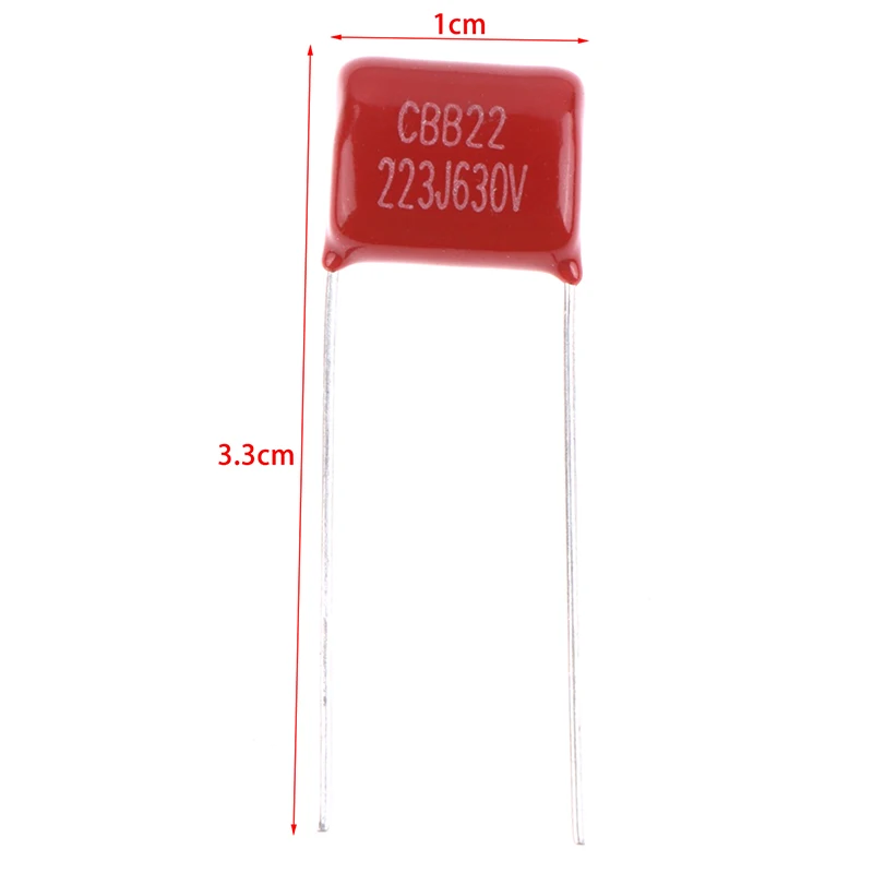 10Pcs Pro 223J 630V 22NF 0.022UF 커패시터 금속화 폴리프로필렌 기타 캡 CBB 필름 캡 일렉트릭 기타 베이스용