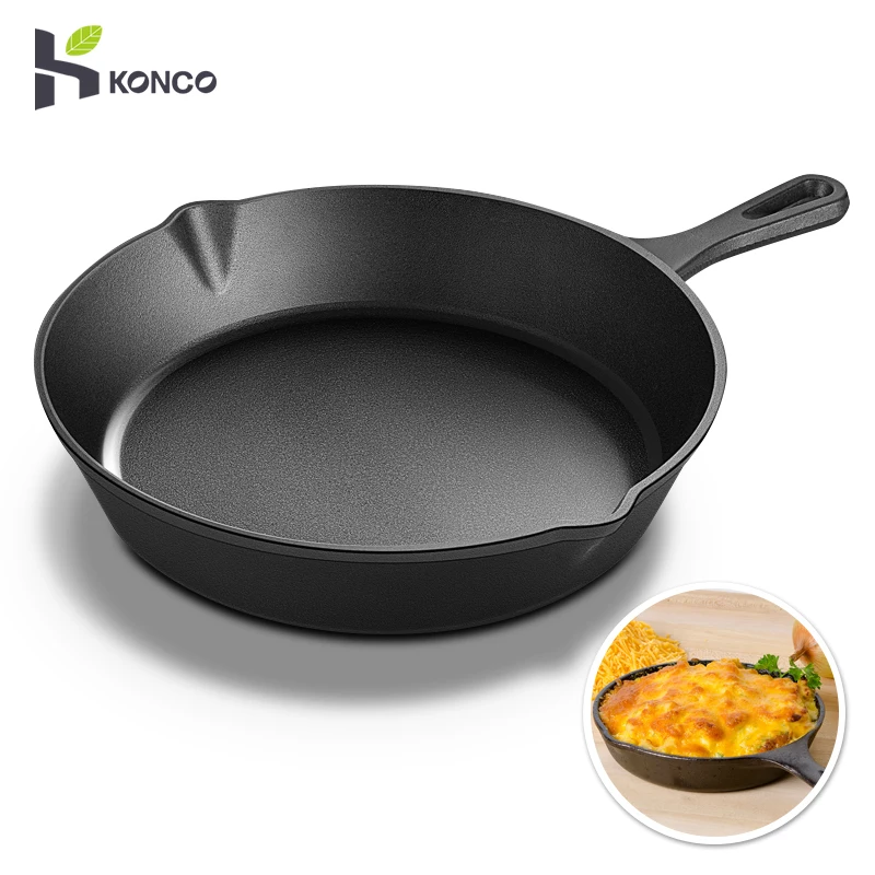 Cast Iron Skillets 14/20cm Frying Pan Cooking Pot Breakfast Pan Omelette  Pancake Pot Restaurant Chef Induction Cooking Cookware - AliExpress