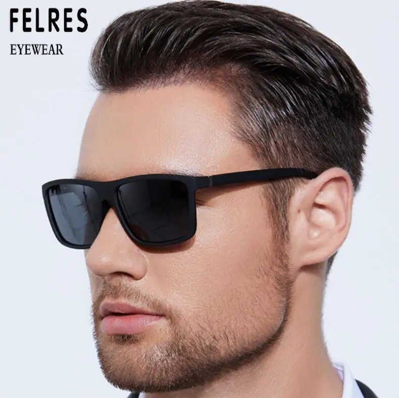 Men Myopia Glasses Square Frame - Prescription Sunglasses With UV Protection