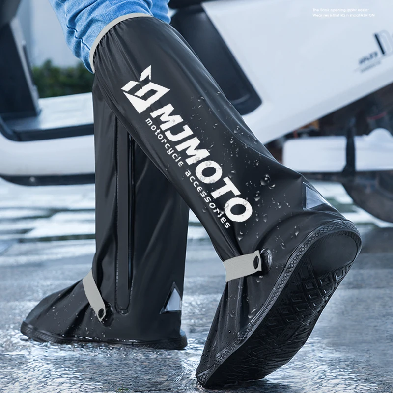 Waterproof Anti-Slip Men's Rainproof Shoe Cover Water Shoes Women Thick Wear-Resistant High-Top Rain Boots