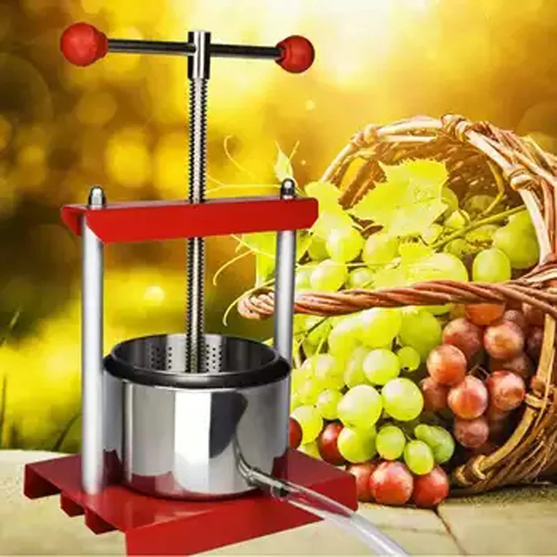Cheese Tincture Herb Fruit Wine Manual Press Extractor Stainless Steel Barrels Press Machine for Juice, Vegetable,Wine,Olive
