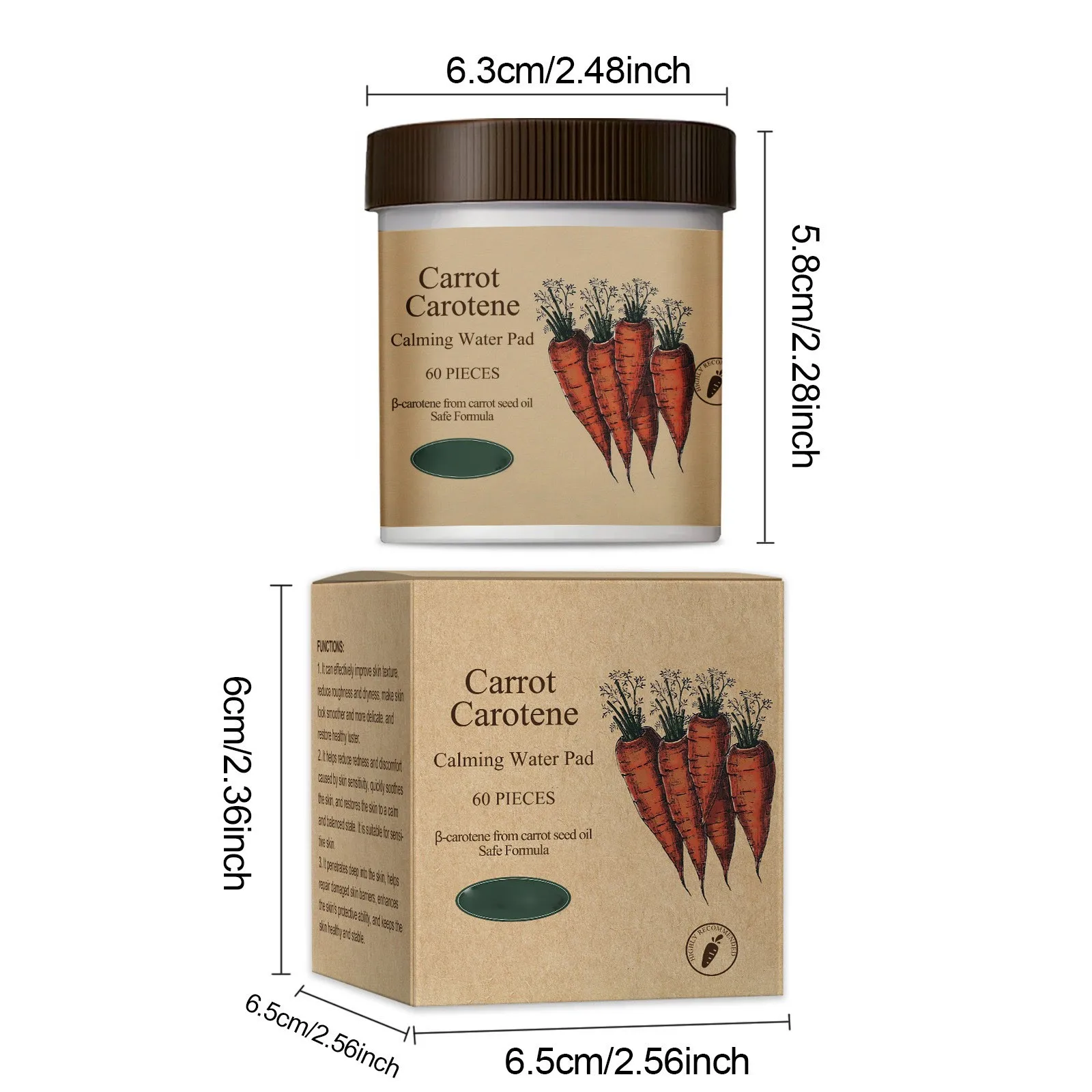 Carotene Skin Care Tablets Facial Repairing Skin Refreshing Not Tight Clean Pores 10ml skin care products