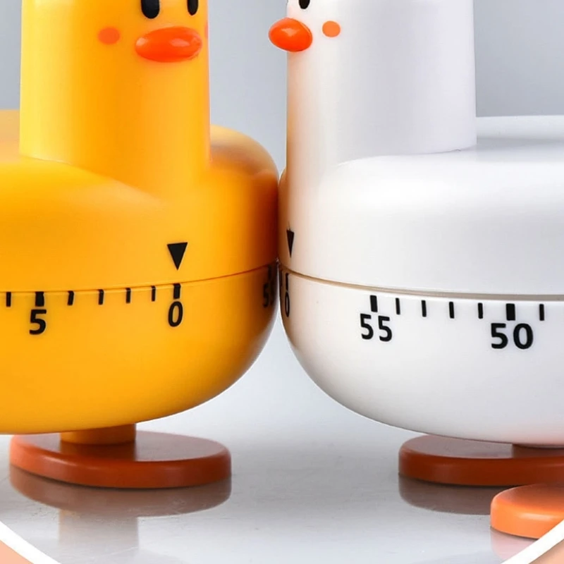 Cartoon Duck Animal Countdown Timer 60 Minute Digital Cooking Timer for