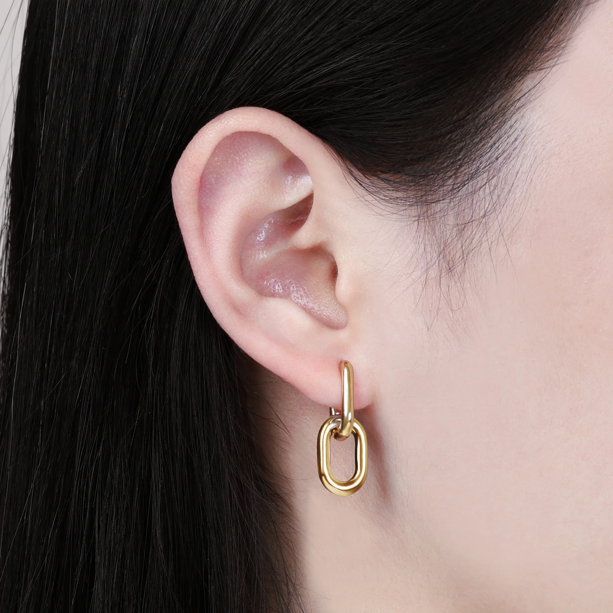 Geometric Square Hoop Earrings 2