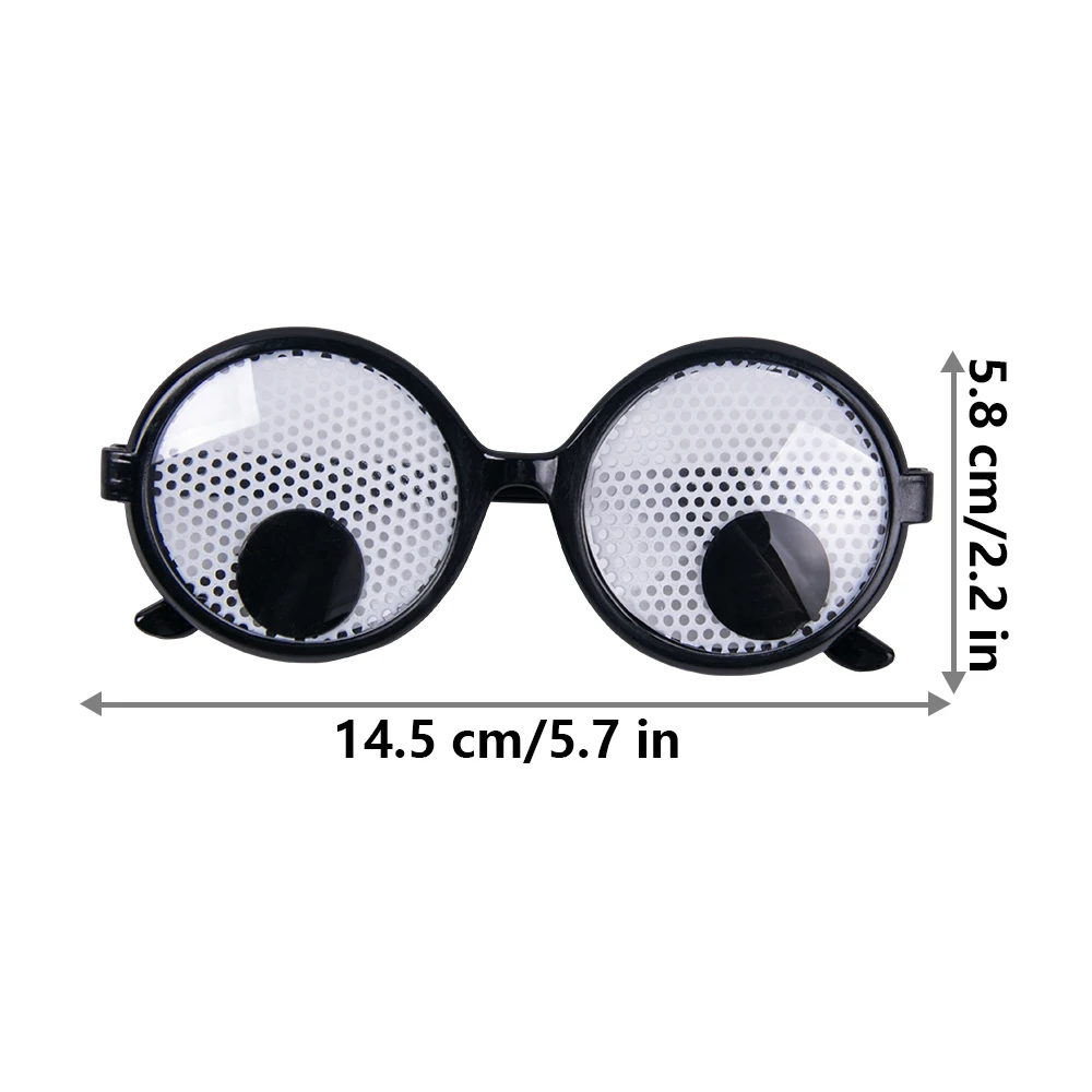 1/3pcs Novelty Googly Eyes Glasses Halloween Party Funny Shaking