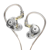 KZ EDX Pro in-Ear Stage Monitor Headphone Dual Magnetic Dynamic Unit Earphone Shock Bass Earbuds with 0.75mm Detachable Cable 2
