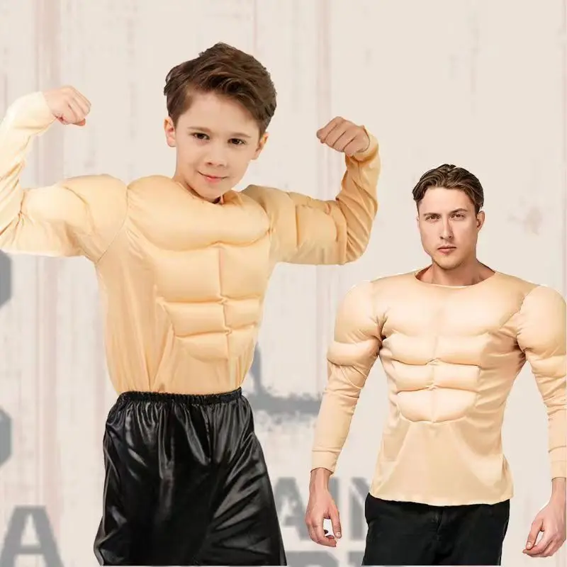 Muscle Man Cos Suit Per Adulti E Bambini Costumi Da Festa Di Halloween Per Ragazzo Cos Costume Uomo Anime