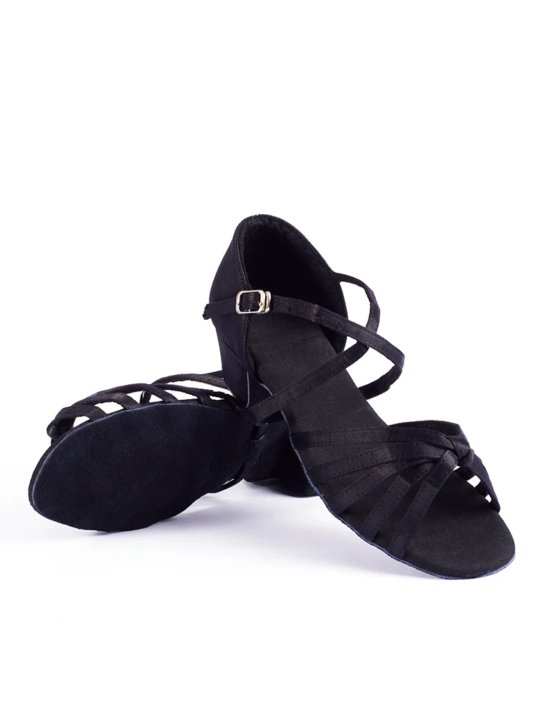 Scarpe Da Ballo Ragazze E Donna Tacco Basso - HROYL Per Tango, Latino, Salsa - Marroni