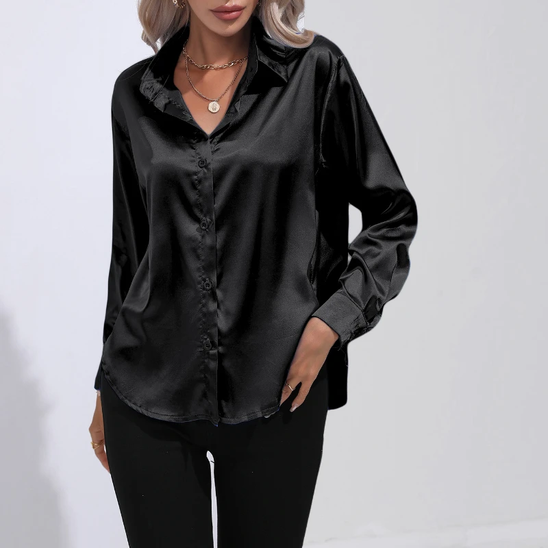 satin ladies tops