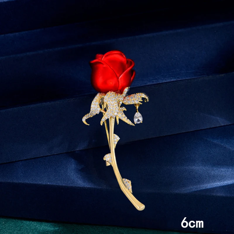 1pc Tulip Rose Brooch For Women Nice Design Elegant Corsage