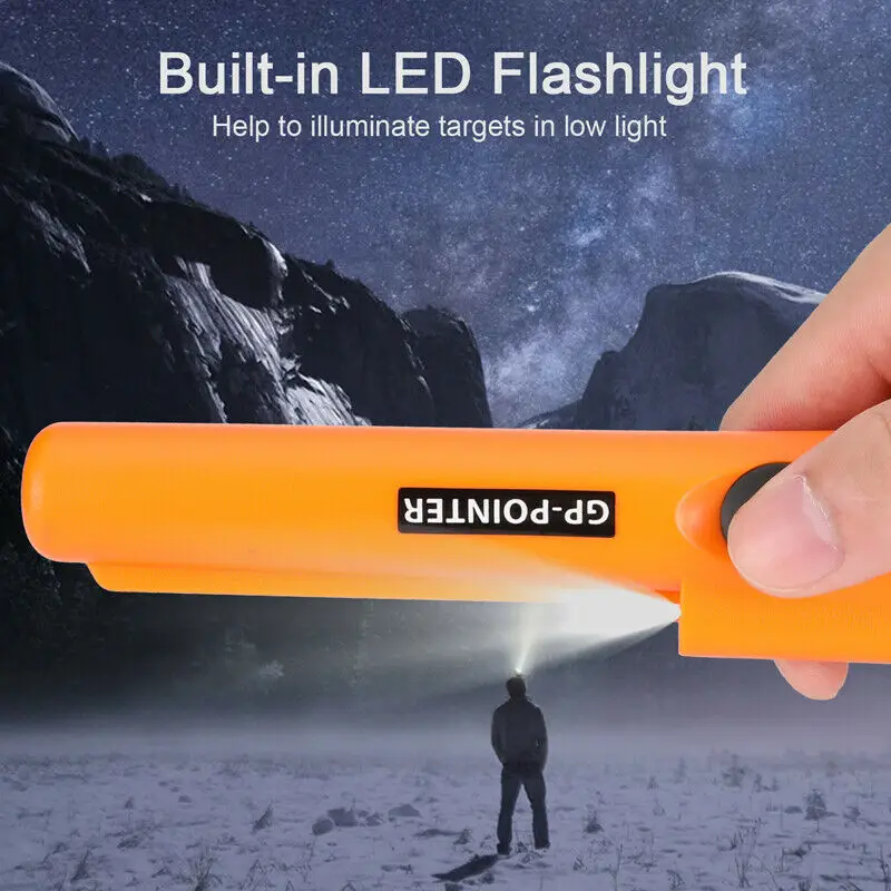 Metal Detector Pinpointer Waterproof Handheld Wand Golden Treasure Hunting Unearthing Tool Accessories
