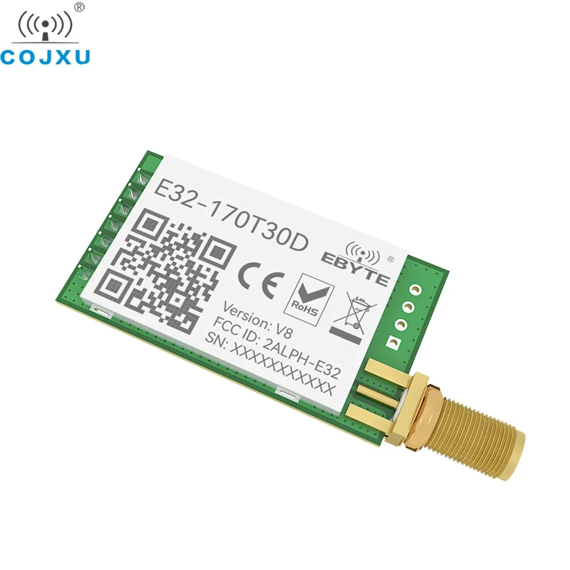 LoRa rf 모듈 UART 무선 송수신기, 장거리 SMA-k 안테나 E32-170T30D-V2.0, 170 MHz, 1W, 170 MHz
