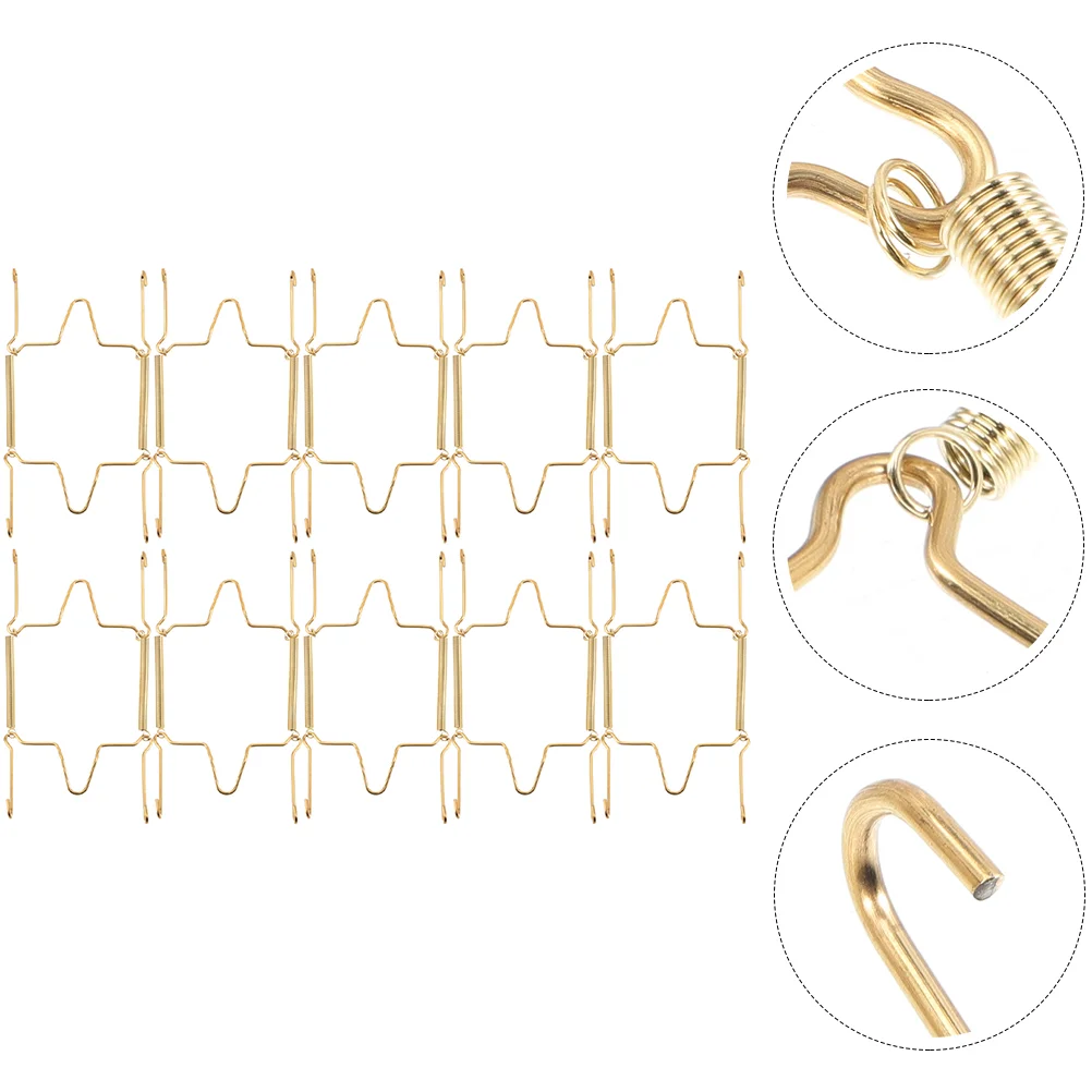

10 Pcs Display Shelf Wall Mounted Plate Hanger Carrier Hook up Hangers Dish Hooks for The