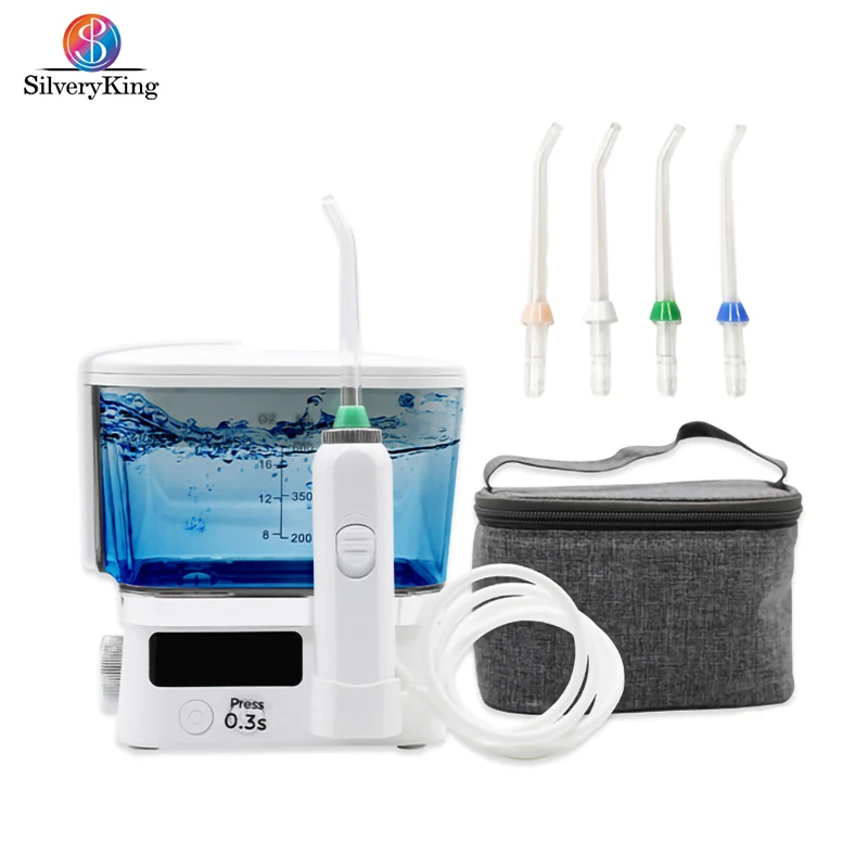 Water Flosser Thread Dental Floss Oral Irrigator 600ML Water Tank 4 Jets With Traveling Bag Teeth Whitening Teeth Care Device