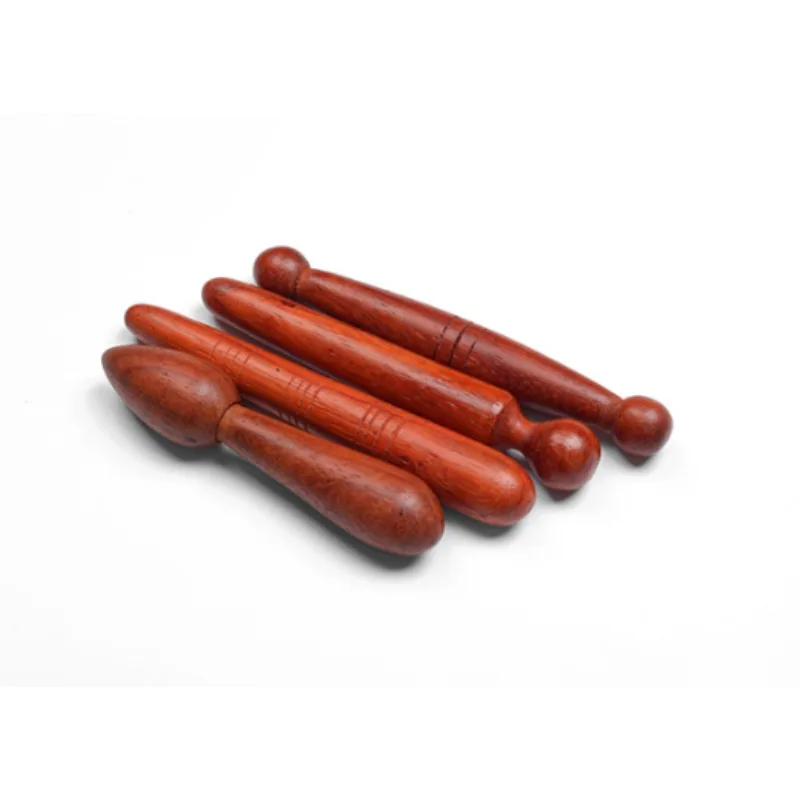 4PCS Set Wooden Acupuncture Stick Set Reflexology Tools Wood Massager Feet Hand Back Thai Massage Sticks Body Relaxation