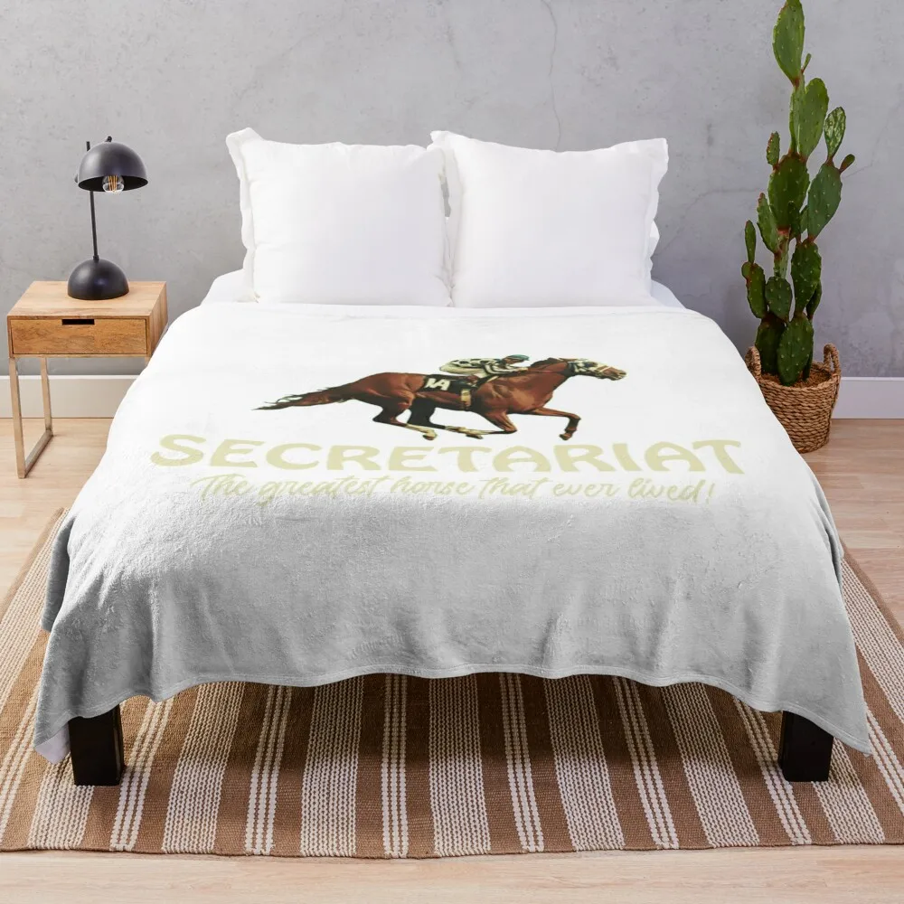 

Secretariat Throw Blanket Soft Plaid Stuffeds Thermals For Travel Furry Blankets