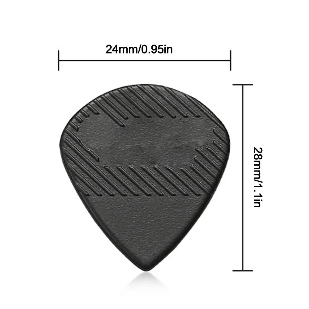 Guitar Pick Non Slip Strumming 1.4mm Nylon Shrapnel Replacement Plectrum Picks for Guitar Bass Beatpick Accessories 10Pcs