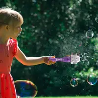 Pumpkin Bubble Wand Electric Bubble Wand For Party Fun Lights & Sound Effects Bubble Wand 100ml Solution Included Halloween Toy 2
