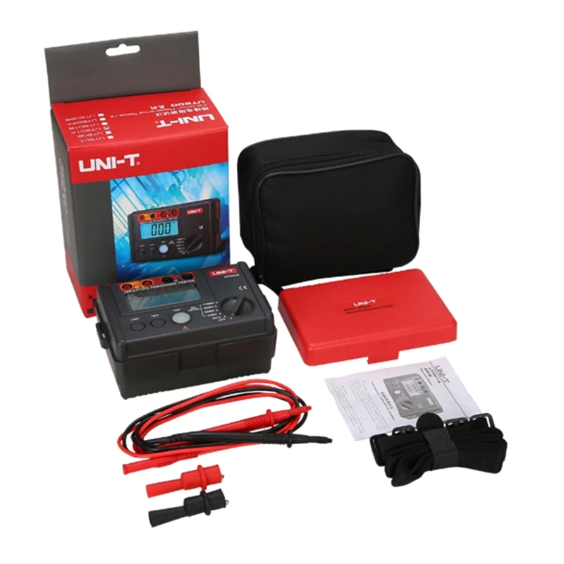 

Тестер сопротивления изоляции, заземления, 1000 В, автоматический диапазон, ом, мегаомметр, вольт