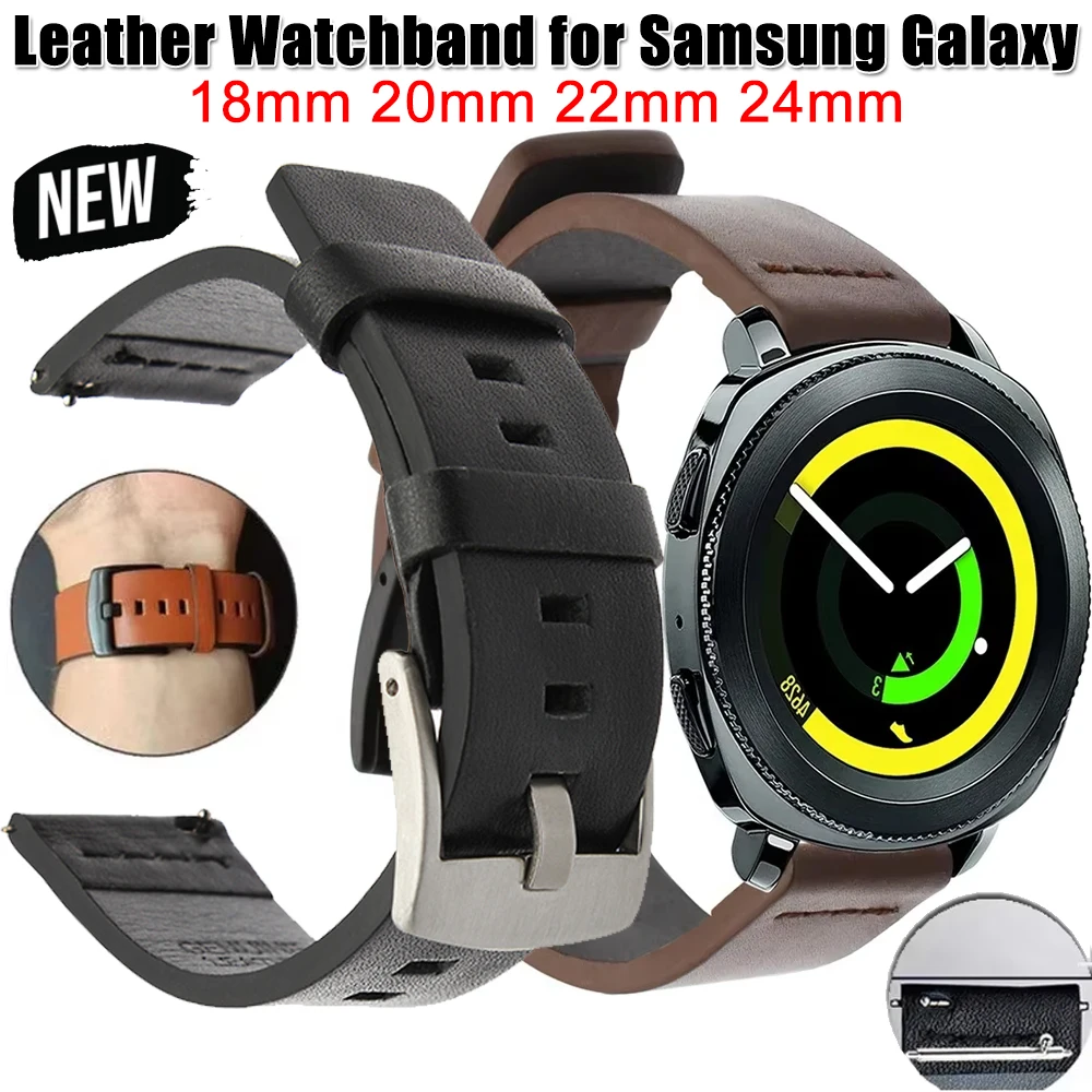 Premium Leather Watchband with Quick Release Strap – Available in Multiple Sizes
