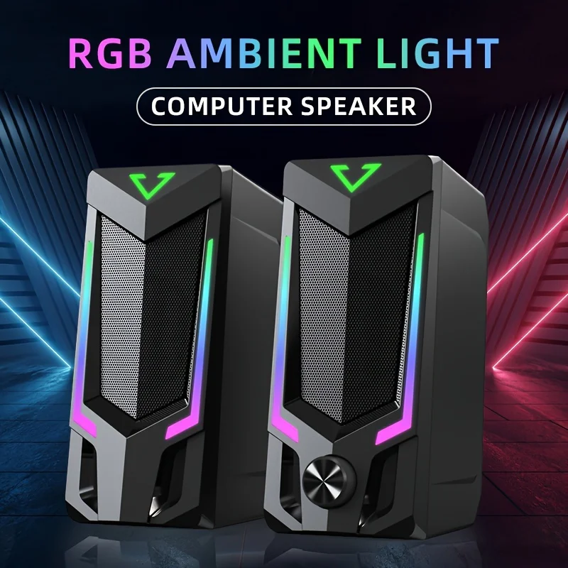 Computer Speakers Wired Connection USB Powered Suitable For Devices With 3.5mmAudio Interface MP3/MP4