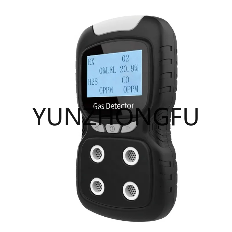 

Portable CO H2S O2 Ex(LEL) 4 Gases Monitor Multi 4 Gas Detector and analyzer with Explosion-proof | Human Voice | Gas Clip