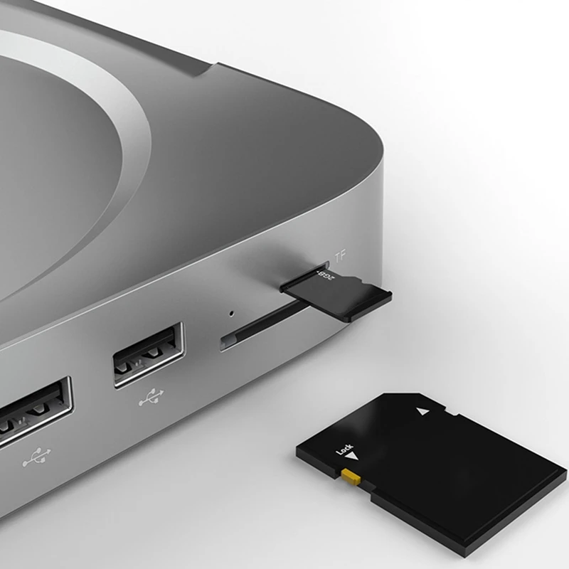 13 in 1 Docking station mit HDD-Gehäuse 2,5 sata nvme m.2 ssd HDD-Gehäuse kompatibel 4k/30hz für Mac Mini