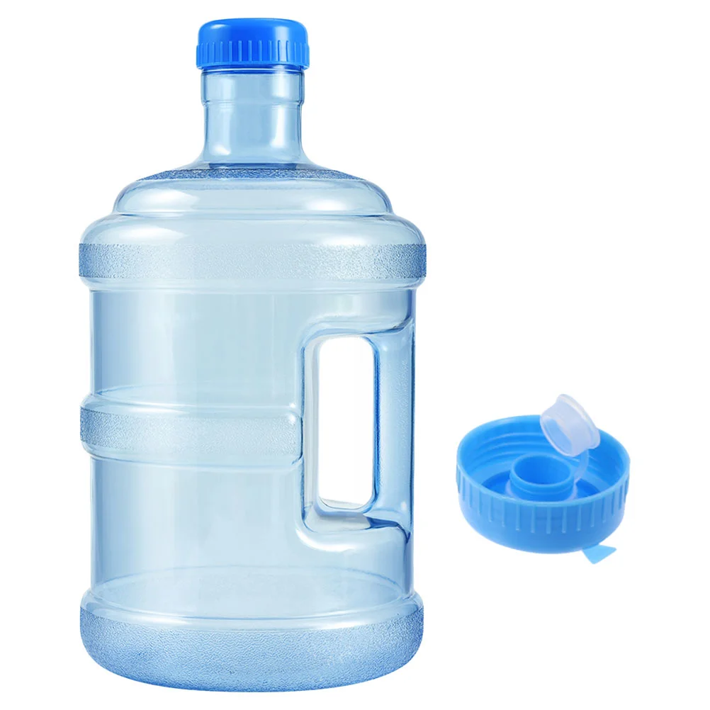 

5 Gallon Water Jug Plastic Crown Cap Reusable Water Bottle Water Storage Bucket 2 Cap 5 Liters Water Container Camping Water