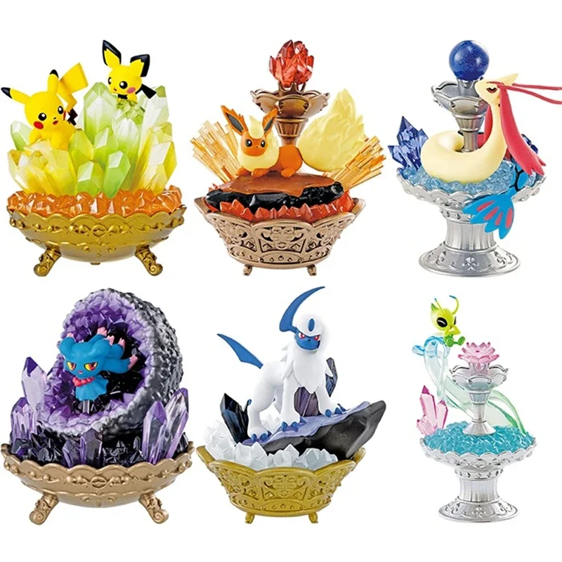 Модель покемона, коллекция драгоценных камней, серия, ручная работа, Пикачу, милотик, знаменитости, абсол, миdreavus, флареон, орнамент, детская игрушка в подарок