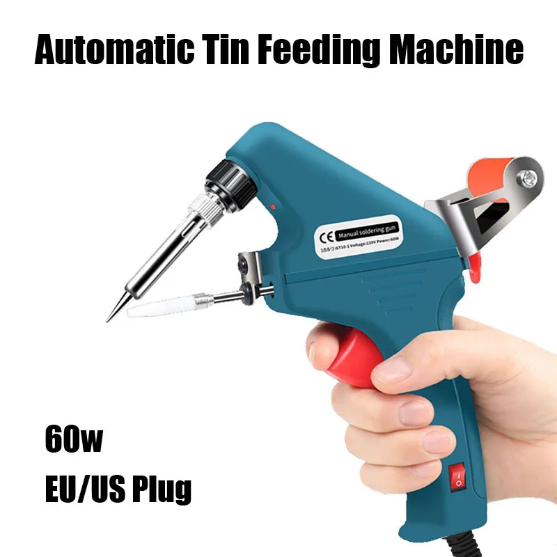 

60W Soldering Gun Electronic Welding Torches Kit Hand-Held Internal Heated Automatic Tin Feeding Machine Power Repair Tools