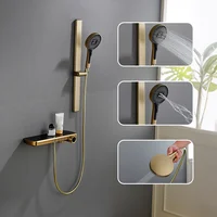 ชุดก๊อกน้ำอัจฉริยะระบบดิจิตอลระดับไฮเอนด์สำหรับห้องน้ำ พร้อมระบบฝักบัวแบบแยกส่วนสำหรับอ่างอาบน้ำ ฝักบัวแบบเรนชาวเวอร์ และก๊อกน้ำแบบวอเตอร์ฟอล 2